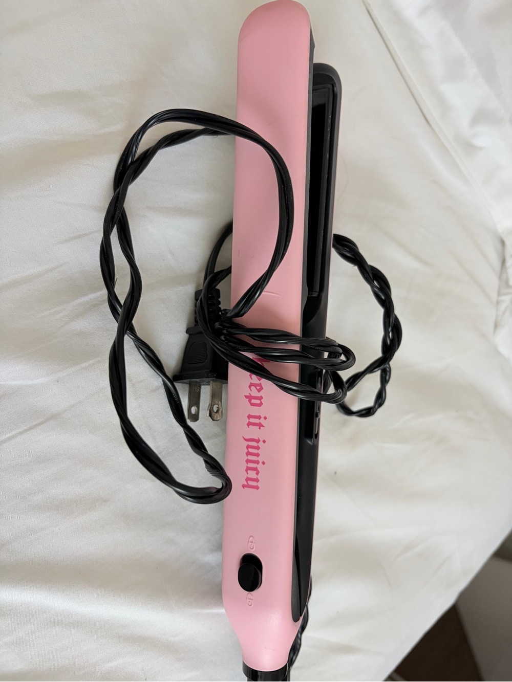 Juicy Couture Pink and Black Hair Straightener